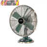 VENTILADOR SOBREMESA CAPITOLIO OLIVA/CUERO 37W 3 VELOCIDADES 4 ASPAS FIJO Y ROTATORIO 42X35X27cm