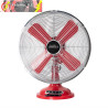 VENTILADOR SOBREMESA CAPITOLIO ROJO/CROMO 37W 3 VELOCIDADES 4 ASPAS FIJO Y ROTATORIO 42X35X27cm