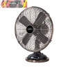VENTILADOR SOBREMESA CAPITOLIO NEGRO/COBRE 37W 3 VELOCIDADES 4 ASPAS FIJO Y ROTATORIO 42X35X27cm