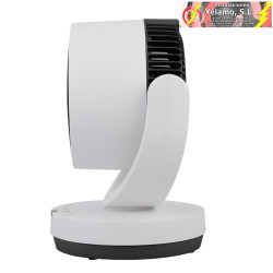 VENTILADOR SOBREMESA LOIRA BLANCO/NEGRO 3 VELOCIDADES 35W 3 ASPAS CONTROL REMOTO, TEMPORIZADOR 29,8X22,6X20,6C
