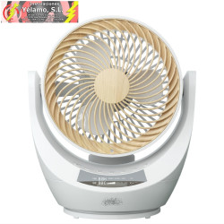 VENTILADOR SOBREMESA NAVIA BLANCO/HAYA 40W 4 VELOCIDADES ORIENTABLE ROTATORIO, REMOTO, TEMPORIZADOR Y DISPLAY 34X28,7X23,5cm