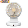 VENTILADOR SOBREMESA URBEL BLANCO/HAYA 30W 4 VELOCIDADES 31,5X21X24cm OSCILACIÓN 3D REMOTO, TEMPORIZADOR