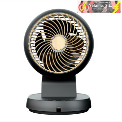 VENTILADOR SOBREMESA URBEL NEGRO/HAYA 30W 4 VELOCIDADES 31,5X21X24cm OSCILACIÓN 3D REMOTO, TEMPORIZADOR
