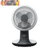 VENTILADOR DC SOBREMESA MIERA BLANCO/NEGRO 20W 8 VELOCIDADES OSCILACION 3D. REMOTO, TEMPORIZADOR 40,5X25,4X23,3cm