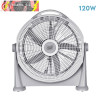 VENTILADOR SOBREMESA FRESCO GRIS 120W, 3 VELOCIDADES, 5 ASPAS, GRIS, ORIENTABLE 62X58X16 cm