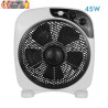 VENTILADOR SOBREMESA BORJA 45W BLANCO/NEGRO 3 VELOCIDADES 5 ASPAS TEMPORIZADOR 41X37,5X12,5cm