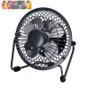 MINIVENTILADOR SOBREM.METAL BULERIAS 2,5W 5V NEGRO 14,8X14,2X7,6 cm ORIENTABLE ALIMENTACION MEDIANTE PUERTO USB