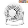 MINIVENTILADOR SOBREMESA TANGO 2,5W 5V BLANCO 14,5X14,5X10 cm ORIENTABLE ALIMENTACION MEDIANTE PUERTO USB
