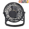 MINIVENTILADOR SOBREMESA TANGO 2,5W 5V NEGRO 14,5X14,5X10 cm
