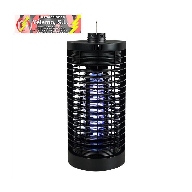 MATA INSECTOS ELECT.LUCIFER 9W NEGRO FACIL LIMPIEZA LUZ ULTRAVIOLETA 27,6X12,3X12,3cm