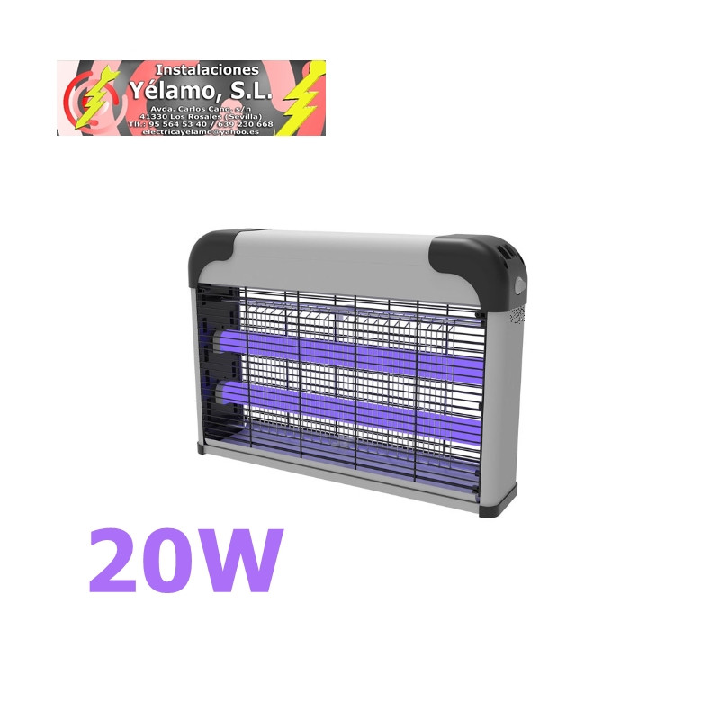 MATA INSECTOS ELECTRICO DIABLO 20W 2XUV CON CADENA ALCANCE 40m²