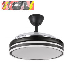 VENTILADOR BAYOMO 72W 6120LM NEGRO 3 ASPAS DESP. 32/47X49/108D.3 COLOR.MOTOR DC.REMOTO