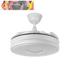 VENTILADOR DC DANI 59W 6980LM BLANCO 4ASPAS 6VELOCIDADES 91 D 3000-4000-6000K REMOT+REG.INTENSIDAD+MEMORI+TEMPOR