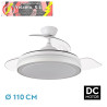VENTILADOR DC ESPARTA PLUS 59W 6980LM BLANCO 3 ASPAS DESP. 107D 3 COLORES C/REMOTO+TEMPORIZADOR+ MEMORIA