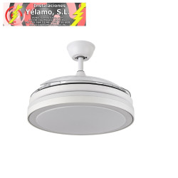 VENTILADOR DC ESPARTA PLUS 59W 6980LM BLANCO 3 ASPAS DESP. 107D 3 COLORES C/REMOTO+TEMPORIZADOR+ MEMORIA