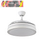 VENTILADOR DC ESPARTA PLUS 59W 6980LM BLANCO 3 ASPAS DESP. 107D 3 COLORES C/REMOTO+TEMPORIZADOR+ MEMORIA