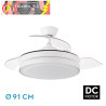 VENTILADOR DC ESPARTA MINI BLANCO 59W 6980LM 3ASP.DESP 91 D 3000-4000-6000K REMOTO+TEMPORIZADOR+MEMORIA