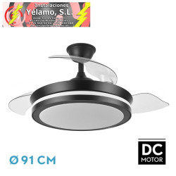 VENTILADOR DC ESPARTA NEGRO...