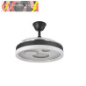 VENTILADOR DC TURIA 72W 6120LM NEGRO/BLANCO 3 ASPAS DESPLEGABLES 32/47X50/110D. 3 COLORES C/REMOTO+TEMPORIZADOR+MEMORIA