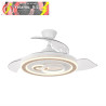 VENTILADOR DC SULTAN 68W BLANCO/HAYA 3 ASPAS DESPLEGABLES 107D 4960LM 3000-4500-6500K RE.INTENSIDAD+REMOTO+MEMORIA+TEMPORIZADOR