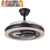 VENTILADOR DC SULTAN 68W NEGRO/MADERA 3ASPAS DESPLEGABLES 4960LM 3000-4500-6500K REG.INTENSIDAD+REMOTO+MEMORIA+TEMPORIZADOR
