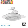 VENTILADOR DC MARACANA 57W BLANCO 3ASPAS 5980LM 3000-4500-6500K REG.INTENSIDAD+REMOTO+MEMORIA+TEMPORIZADOR