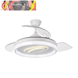 VENTILADOR DC MARACANA 57W BLANCO 3ASPAS 5980LM 3000-4500-6500K REG.INTENSIDAD+REMOTO+MEMORIA+TEMPORIZADOR