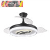 VENTILADOR DC MARACANA 57W NEGRO 3ASPAS 107D 5980LM 3000-4500-6500K REG.INTENSIDAD+REMOTO+MEMORIA+TEMPORIZADOR