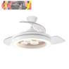 VENTILADOR DC CUPIDO 55W BLANCO/HAYA 3ASPAS 107D 4960LM 3000-4500-6500K REG.INTENSIDAD+REMOTO+MEMORIA+TEMPORIZADOR