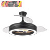 VENTILADOR DC CUPIDO 55W NEGRO/MADERA 3ASPAS 107D 4960LM 3000-4500-6500K REG.INTENSIDAD+REMOTO+MEMORIA+TEMPORIZADOR