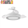 VENTILADOR DC PITUFO 57W BLANCO 3ASP107D 3990LM RGB 3000-4500-6500K REG.INTENSIDAD+REMOTO+MEMORIA+TEMPORIZADOR