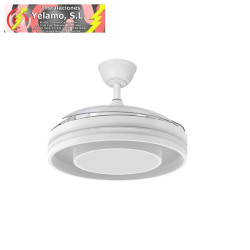 VENTILADOR DC PITUFO 57W BLANCO 3ASP107D 3990LM RGB 3000-4500-6500K REG.INTENSIDAD+REMOTO+MEMORIA+TEMPORIZADOR