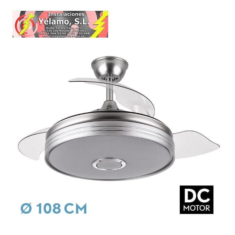 VENTILADOR DC MATANUSKA 72W 6120LM NIQ BLUETOOTH 32/47X55/108D. 3ASPAS DESP. 6 VEL. 3 COLORES