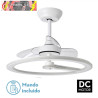 VENTILADOR 110W DC CHOM BLANCO 3ASP.TRANSP. 46/66X62X62cm 6VEL. 3 COLORES C/REMOTO, MEMORIA Y TEMPORIZADOR 9350LM