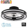VENTILADOR 110W DC CHOM NEGRO 3 ASPAS TRANSP. 46/66X62X62cm 6VEL. 3 COLORES C/REMOTO, MEMORIA Y TEMPORIZADOR 9350LM