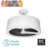 VENTILADOR DC TATIANA 110W BLANCO/MAD.NEGRA 3 ASPAS 62D 3000-4000-6000K 9350LM REMOTO,MEMORIA,TEMPORIZADOR