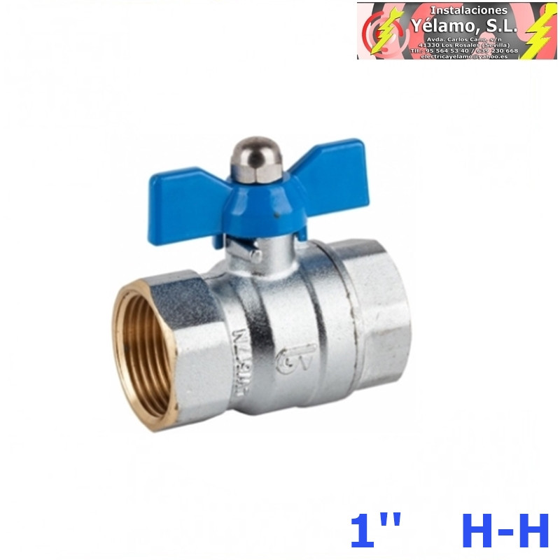 LLAVE DE BOLA PALOMILLA 1'' H-H