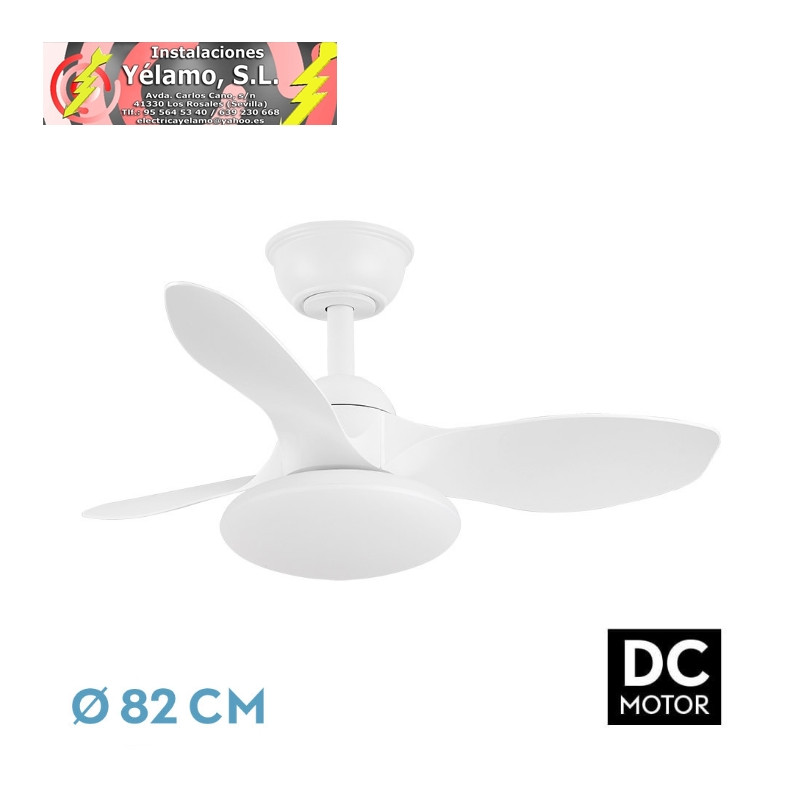 VENTILADOR DC PARAMO 36W 2880LM BLANCO 3 ASPAS 82D 3000K,4500K,6000K,REMOTO+TEMPORIZADOR+MEMORIA