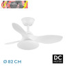 VENTILADOR DC PARAMO 36W 2880LM BLANCO 3 ASPAS 82D 3000K,4500K,6000K,REMOTO+TEMPORIZADOR+MEMORIA