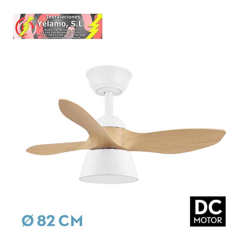 VENTILADOR DC CUBICO 36W 2680LM BLANCO/HAYA 3 ASPAS 82D 3000K,4500K,6000K,REMOTO+TEMPORIZADOR+MEMORIA