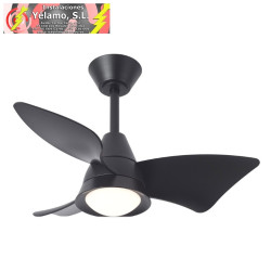 VENTILADOR DC JAGUAR 30W 3000LM NEGRO 96D 3ASPAS 6VEL 3000-4500-6500K REMOTO+REG.INTENSIDAD+MEMORIA+TEMPORIZADOR