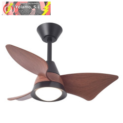 VENTILADOR DC JAGUAR 30W 3000LM NEGRO/ROBLE 96D 3ASPAS 6VEL 3000-4500-6500K REMOTO+REG.INTENSIDAD+MEMORIA+TEMPORIZADOR