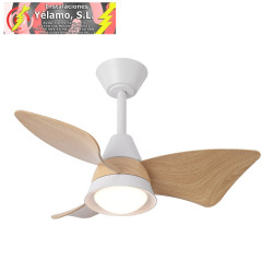 VENTILADOR DC JAGUAR 30W 3000LM BLANCO/HAYA 96D 3ASPAS 6VEL 3000-4500-6500K REMOTO+REG.INTENSIDAD+MEMORIA+TEMPORIZADOR