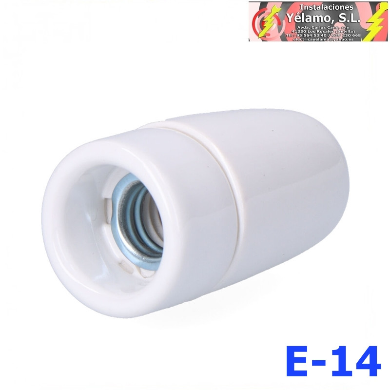 PORTALÁMPARAS CERÁMICO VINTAGE E14