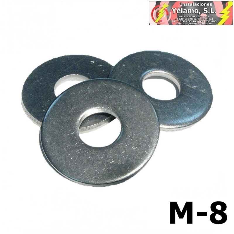 ARANDELAS ALA ANCHA MÉTRICA 8 (1 unidad)