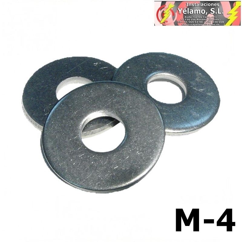 ARANDELAS ALA ANCHA MÉTRICA 4 (1 unidad)