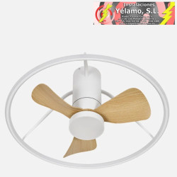 VENTILADOR DC OPORTO 46W BLAN/HAYA 3ASP.66D 4600LM 3000-4000-6500K 6VEL REMOT,TEMPO,3INT.RG