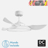VENTILADOR DC SIERRA 40W BLANCO 3 ASPAS 107D 4400LM 6VEL 3000-4000-6500K REMOTO,MEMORIA,TEMPORIZADOR