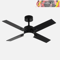 VENTILADOR DC TALCO 20W NEGRO 4ASPAS NEGRA/GRIS 6VEL. 3000K,4000K,6500K 2350LM REMOTO,MEMORIA,TEMPORIZADOR 106D