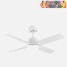 VENTILADOR DC TALCO 20W BLANCO 4ASP.BLANCO/HAYA 6VELOCIDADES 3000-4000-6500K 2350LM REMOTO,MEMORIA,TEMPORIZADOR 106D